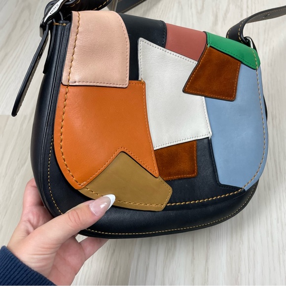 Coach Patchwork Saddle Bag 23 Crossbody Purse - Picture 2 of 10